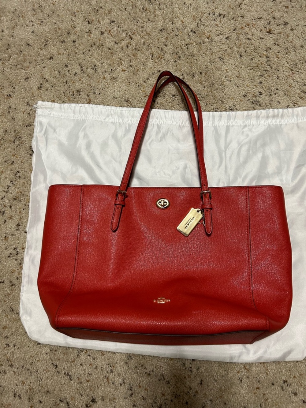 Coach Turnkey Tote - Burnt Orange 57450
